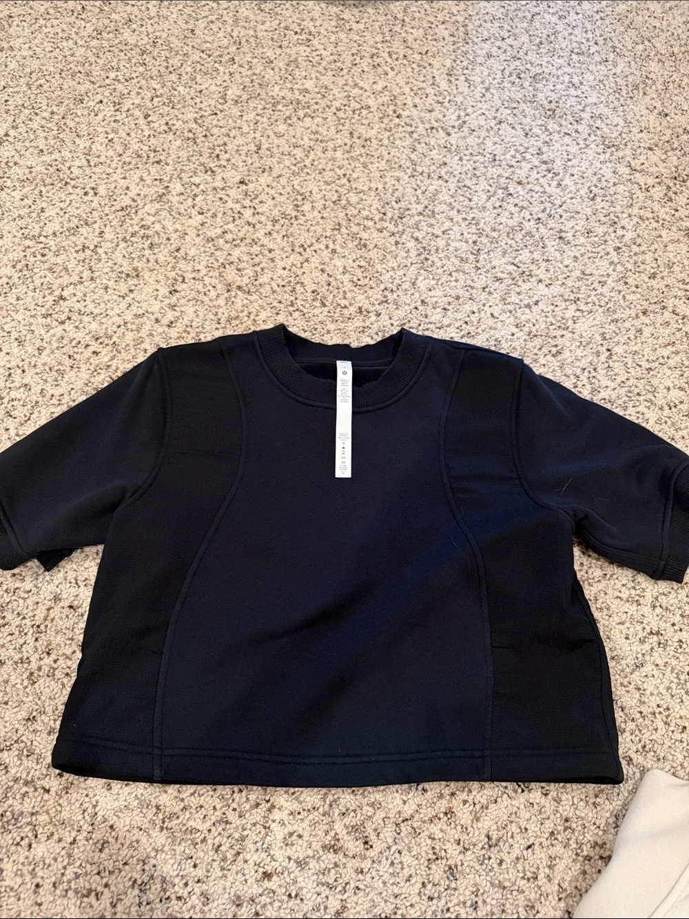 Lululemon Cotton French Terry + Swift Tshirt - Black - Picture 4 of 5